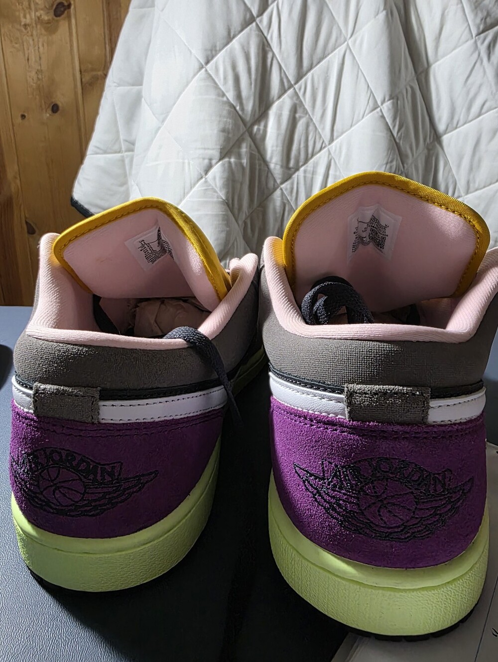 Jordan 1 Low-"Tokyo Biohack" Pink, Yellow, Black, Purple, Gray Size 11m. - Picture 5 of 7